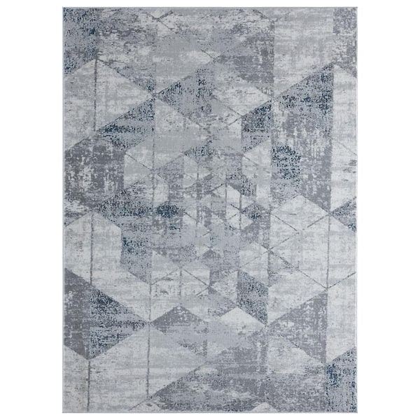 United Weavers Madrid Marbella Denim Blue 9 ft. 10 in. x 13 ft. 2 in. Area Rug