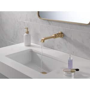Tetra 1-Handle Wall-Mount Bathroom Faucet Trim Kit in Lumicoat Champagne Bronze (Valve Not Included)