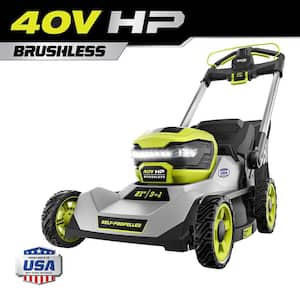 40-Volt HP Brushless 21 in. Cordless Battery Walk Behind Self-Propelled Lawn Mower (Tool Only)