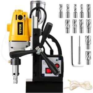 MD40 1-1/2 in. Electric Magnetic Drill Press Drilling Machine with 11PC HSS Cutter Set Precise Annular Cutter Kit