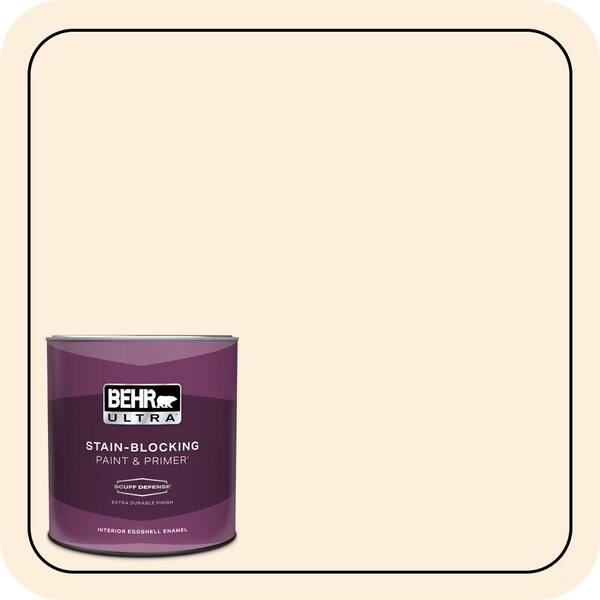 BEHR ULTRA 1 qt. #PWN-23 Silk Gown Extra Durable Eggshell Enamel Interior Paint & Primer