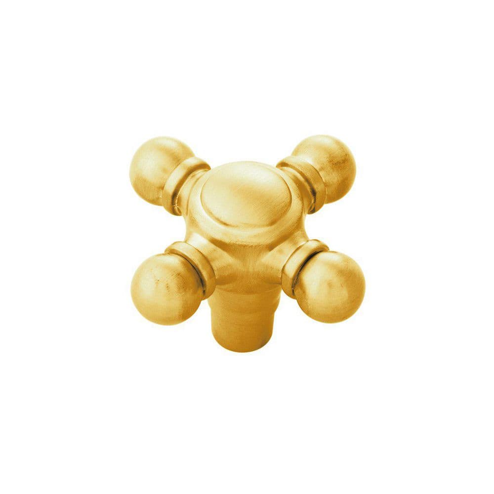 Fuller Collection Knob 1-11/16 Inch x 1-11/16 Inch Brushed Golden Brass Finish Geometric Cabinet Knob price history on PriceWatchPro