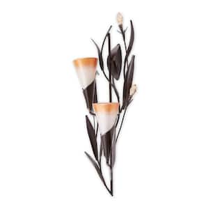 Candle Holder Christmas Decorations Indoor Home Decor Valentine's Day Dawn Lilies Wall Candle Sconce