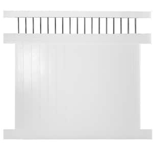 Bradford 7 ft. H x 6 ft. W White Vinyl Privacy Fence Panel Kit