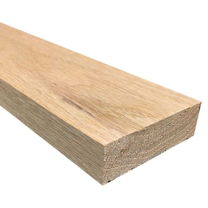 1 in. x 3 in. Random Length S4S Oak Hardwood Boards