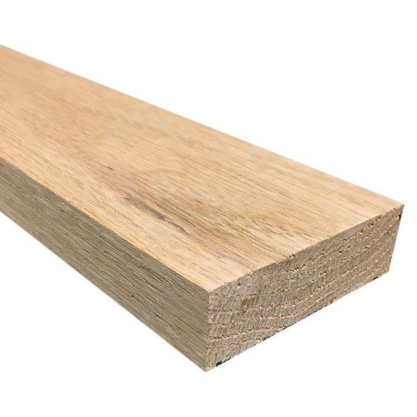 Weaber 1 in. x 3 in. Random Length S4S Oak Hardwood Boards