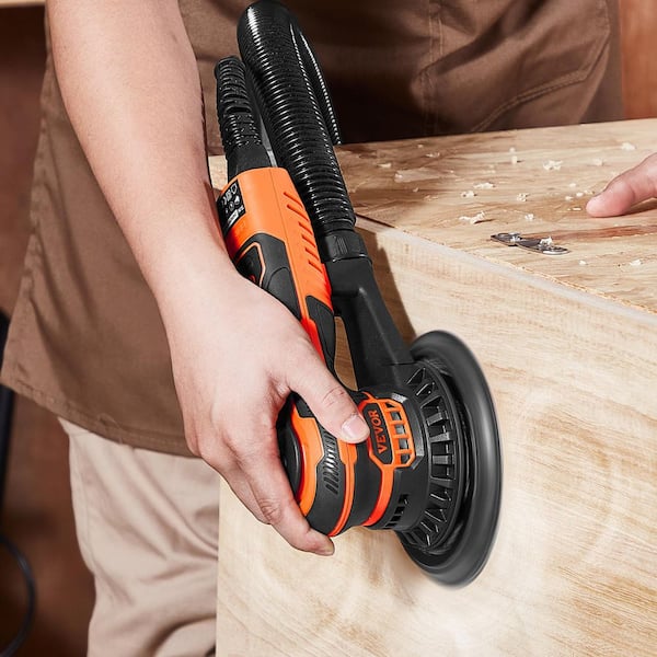 Random Orbital Sander 6-In. Corded 350W Brushless Orbital Sander, 10,000 PRM 6 Variable Speed Electric Palm Sander