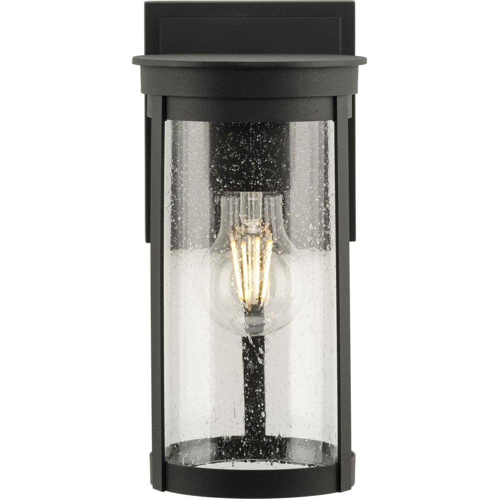 Belden Black Cast Aluminum Outdoor Wall Lantern with Clear Glass