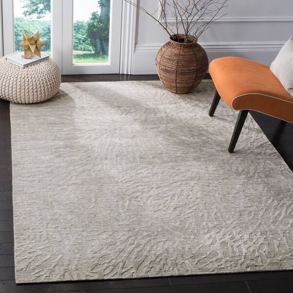 Mirage 6 ft. x 9 ft. Gray Abstract MIR538B Area Rug
