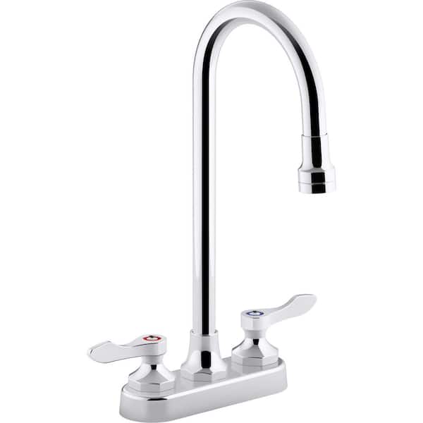 KOHLER Triton Bowe 0.5 GPM 4 in. Centerset 2-Handle Bathroom Faucet with Aerated Flow in Polished Chrome