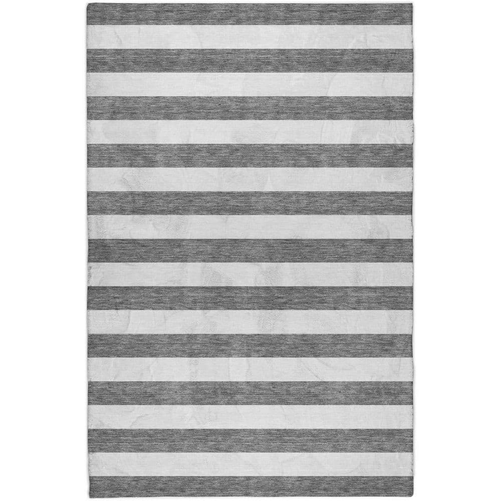 Dream Shag Premium Machine Washable Abstract ADS528 Charcoal 3 ft. x 5 ft. Area Rug price history on PriceWatchPro