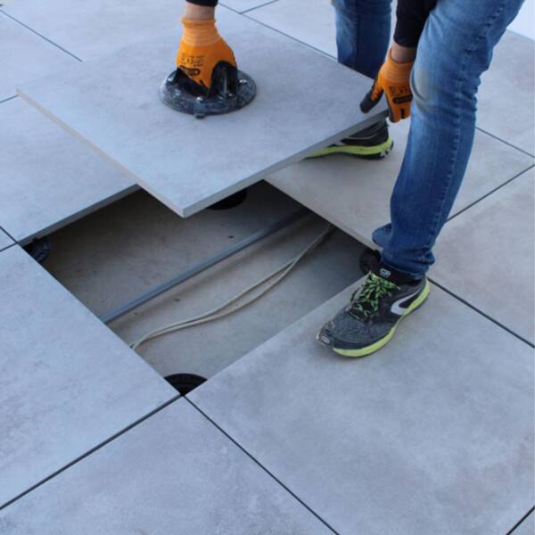 The Tile Doctor Plastic Adjustable Pedestal for Tile and Paver Pedestal System Adjusts 3.25-5.25 in. (12-Pieces/Box)
