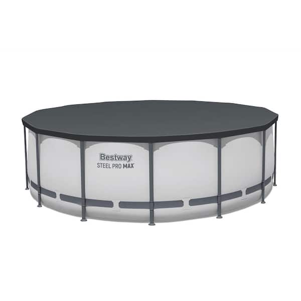 Steel Pro MAX 14 ft. Round 48 in. Deep Metal Frame Pool Set
