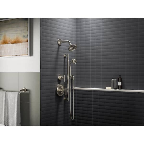 Purist 1-Handle 1.75 Gpm Rite-Temp Shower Trim Kit with Lever Handle in Vibrant Titanium
