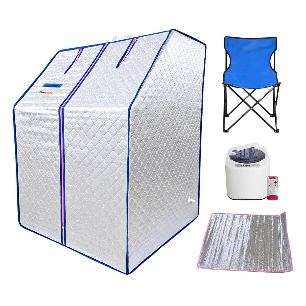 1-Person Portable Steam Sauna Tent with Sauna Heater, Tent, Chair, Remote Included for Home Sauna, Silver price history on PriceWatchPro