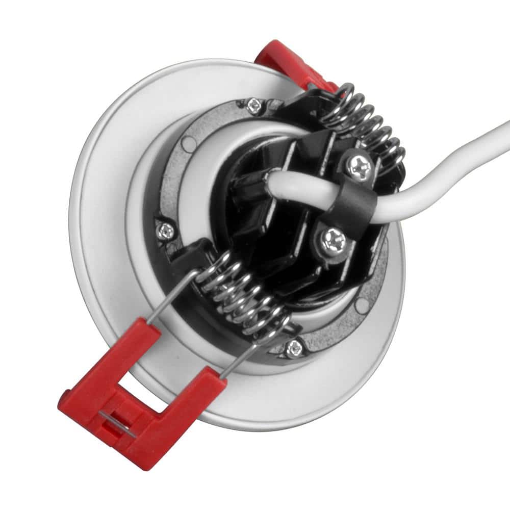White Aluminum 2-Inch LED Gimbal Recessed Downlight