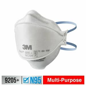 9205 Aura Particulate N95 Disposable Adult Respirator with Adjustable Nose Piece (3 -Pack)