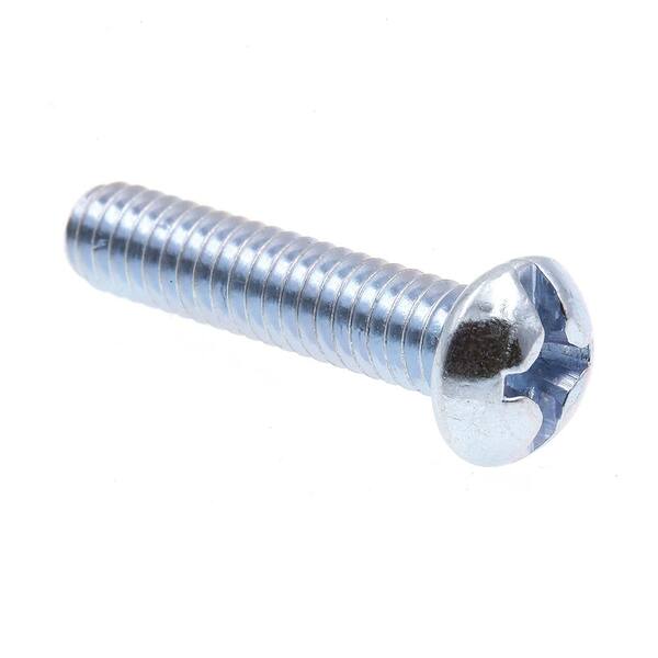 Prime-Line #12-24 x 1 in. Zinc Plated Steel Phillips/Slotted Combination Drive Round Head Machine Screws (75-Pack)
