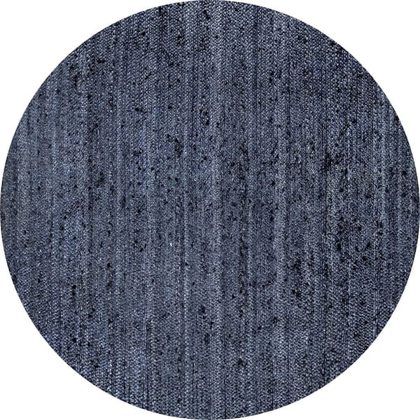 nuLOOM Rigo Chunky Loop Jute Navy 8 ft. Round Rug TAJT03D-R808 - The ...