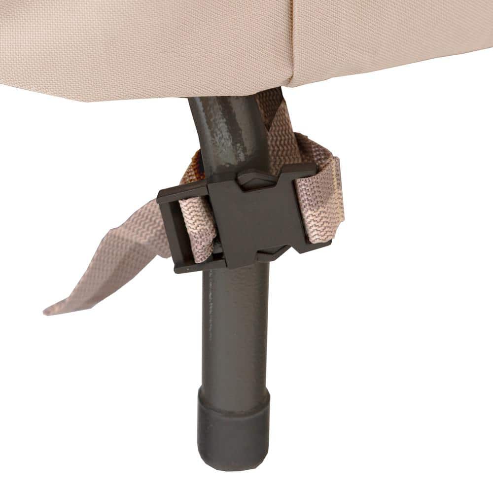 Beige Heavy-Duty Outdoor Swivel Lounge Chair Cover
