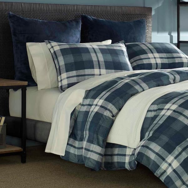 Crossview Plaid Micro Suede Comforter Set