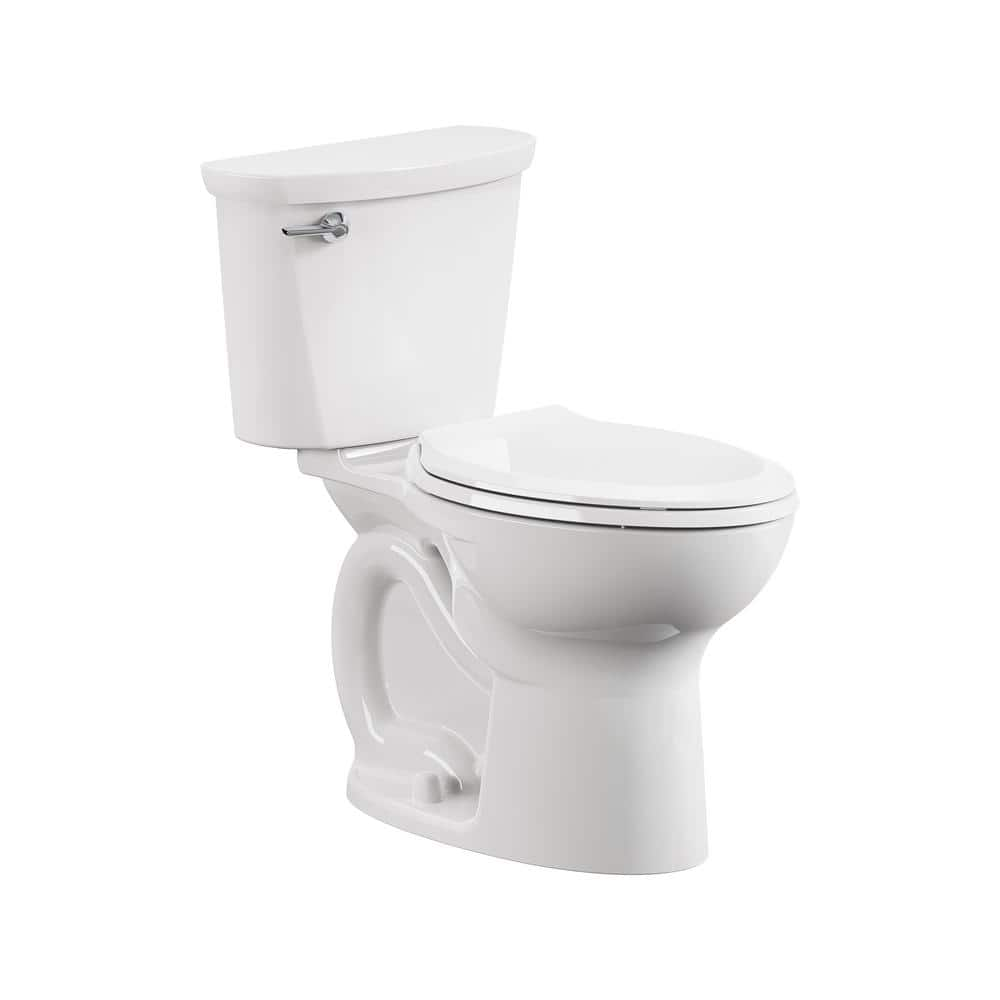 Cadet 10 in. Rough In 2-Piece 1.28 GPF Single Flush Elongated Chair Height Toilet with Slow Close Seat in White -  American Standard, 788AB104.020