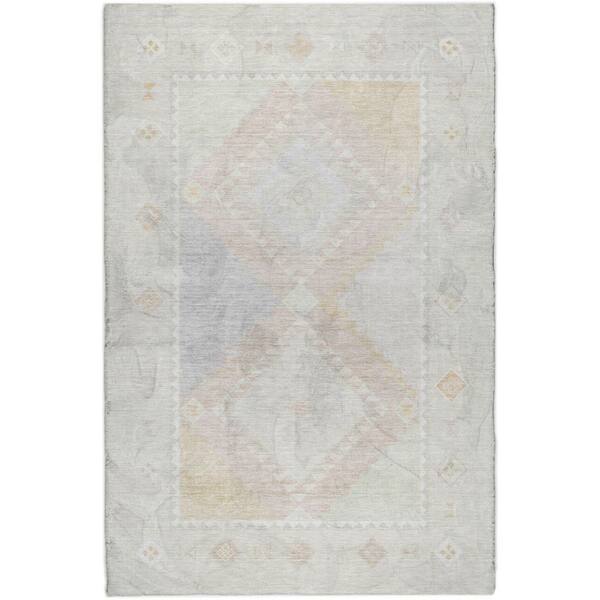 Dream Shag Premium Machine Washable Abstract ADS177 Gray 10 ft. x 14 ft. Area Rug