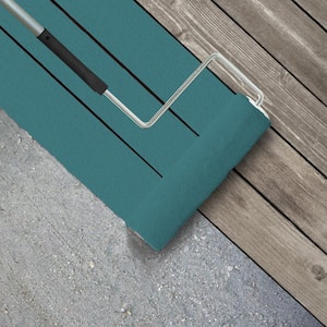 1 gal. #PFC-49 Heritage Teal Textured Low-Lustre Enamel Interior/Exterior Porch and Patio Anti-Slip Floor Paint