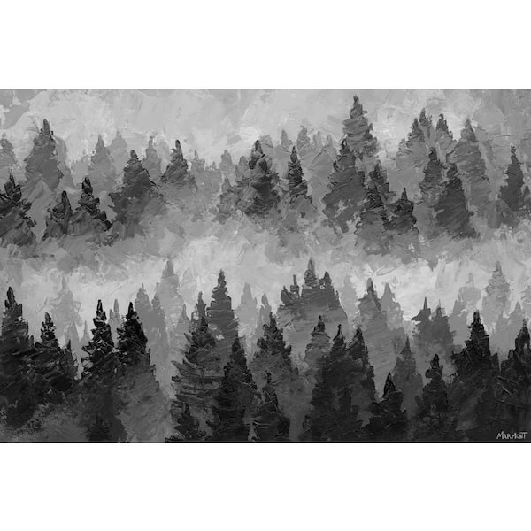Unbranded "Pine Forests" by Marmont Hill Unframed Canvas Nature Art Print 30 in. x 45 in.