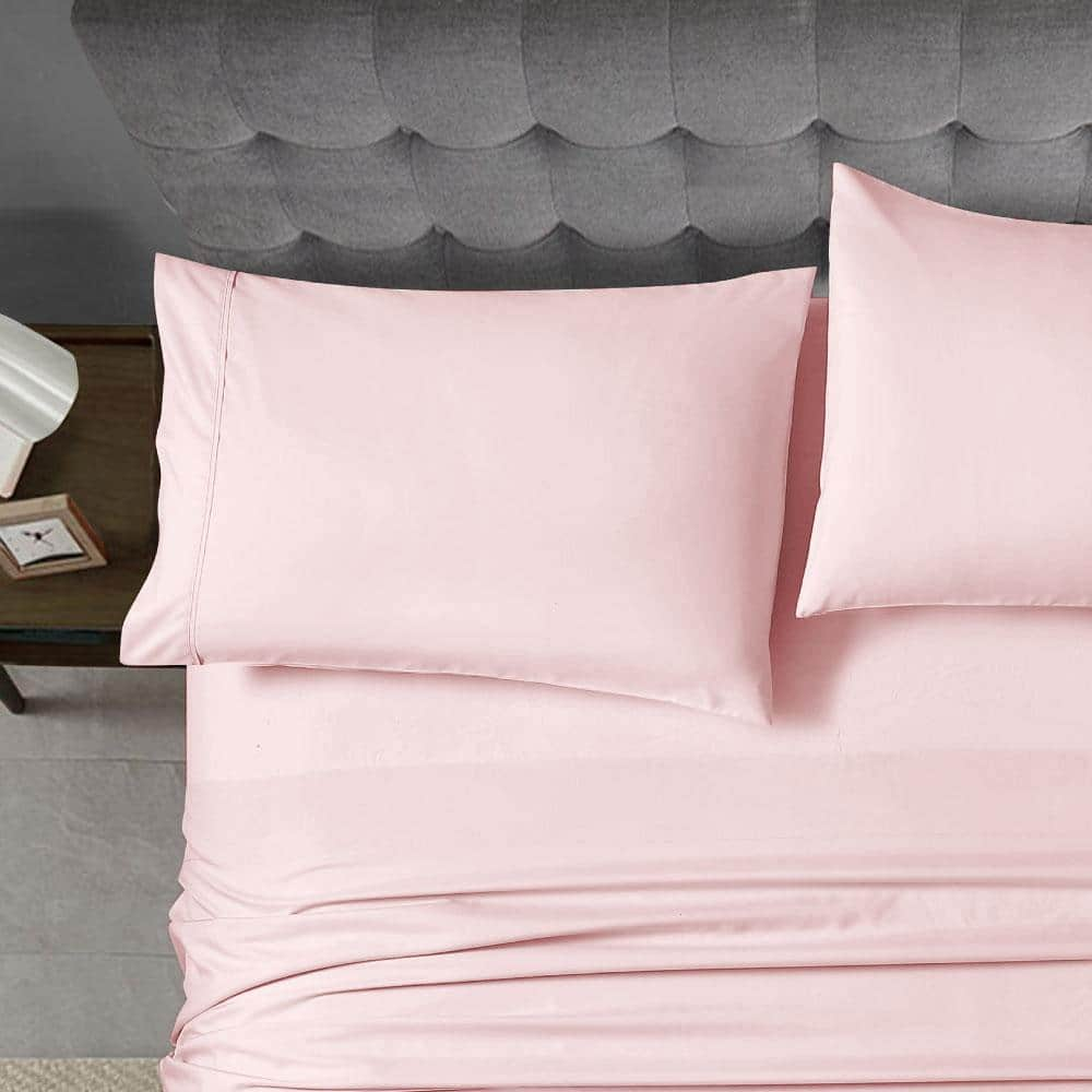 swift home Standard (20 x 30) Blush Ultra Soft Home Essential Pillowcases  2 PC Set 108071-P-ST-BH - The Home Depot