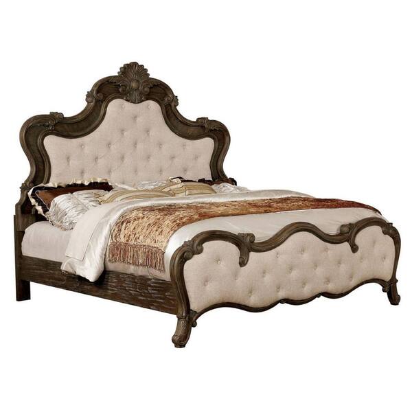 Cursa E.King Bed in Rustic Natural Tone Finish