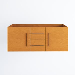Napa 72 in. W x 22 in. D in. Double Sink Bathroom Vanity Wall Mounted In Pacific Maple - Cabinet Only
