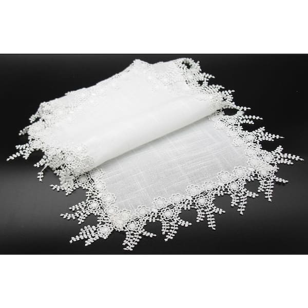 72 Inch Burlap Lace Table Runners Wedding Table Runner - Rustic