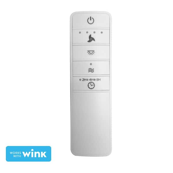 Hampton Bay - Universal Wink Enabled White Ceiling Fan Premier Remote Control