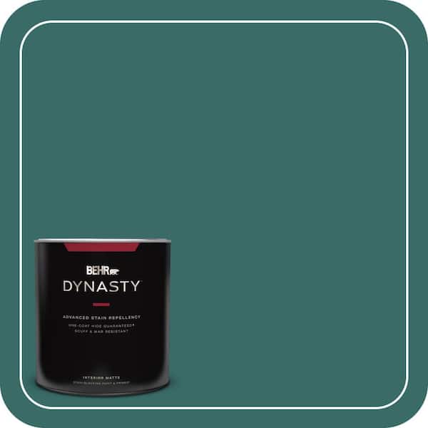 BEHR DYNASTY 1 qt. #M450-7 Beta Fish One-Coat Hide Matte Interior Stain-Blocking Paint and Primer