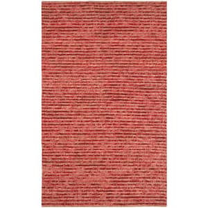 Bohemian Red/Multi Doormat 3 ft. x 5 ft. Striped Area Rug
