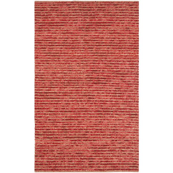 SAFAVIEH Bohemian Red/Multi Doormat 3 ft. x 5 ft. Striped Area Rug