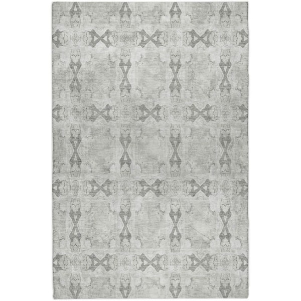 Dream Shag Premium Machine Washable Abstract ADS564 Ivory 10 ft. x 14 ft. Area Rug
