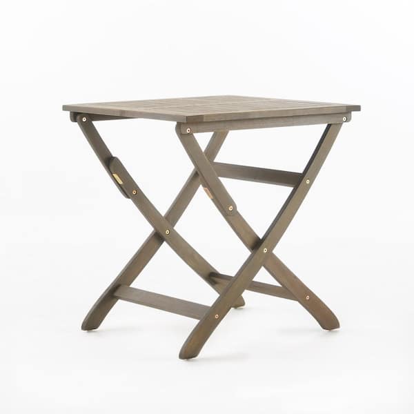 Unbranded Acacia Wood Foldable Outdoor Bistro Table