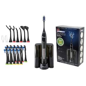 Rechargeable Electric Toothbrush in Black with Bonus Value Pack