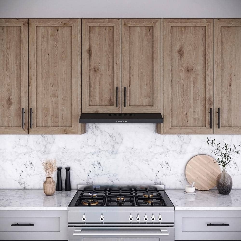 Streamline 30" Black Stainless Steel Convertible Under Cabinet Range Hood