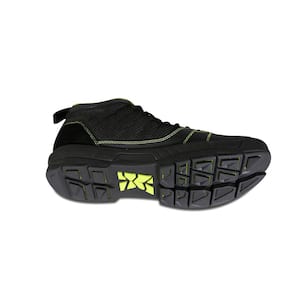Men's Lightweight Breathable Mesh Water-Resistant Yard Work Shoe - Soft Toe - Black/Green Size 11(M)
