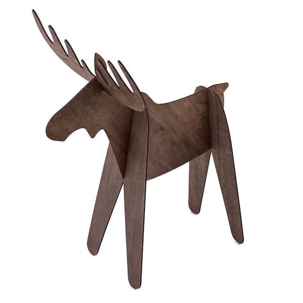 Design Ideas 18 in. Christmas Alpine Moose Decoration
