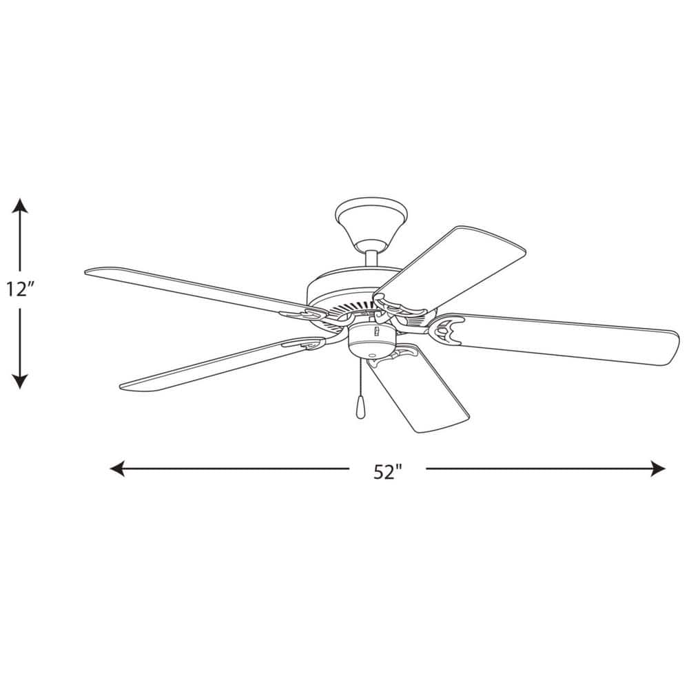 52" Antique Bronze Ceiling Fan with Reversible Cherry Walnut Blades