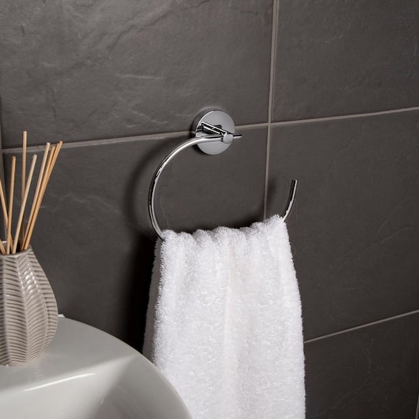Pendle Flexi-Fix Towel Ring in Chrome
