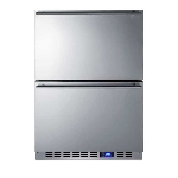 Summit Appliance 24 in. W 3.4 cu. ft. Freezerless Refrigerator in Stainless Steel