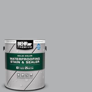 1 gal. #770E-3 Pewter Mug Solid Color Waterproofing Exterior Wood Stain and Sealer