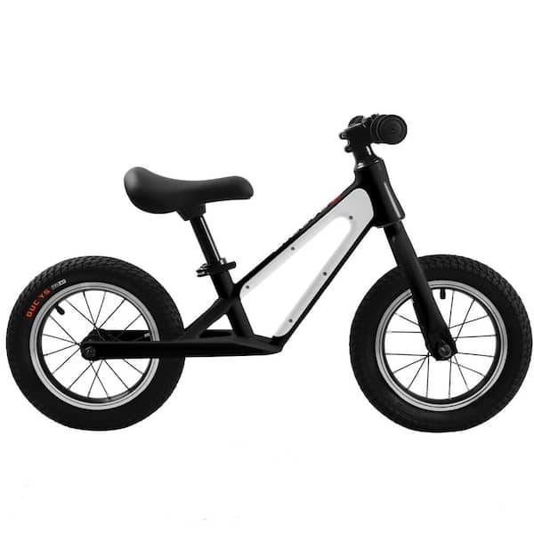 Tunearary Black Balance Bike with Magnesium Alloy Frame, 12 in. Rubber Foam  Tires, Adjustable Seat for 1-5-Year Old phbikehhm3 - The Home Depot