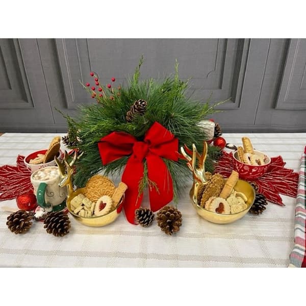 BELL NURSERY DIY Series Winter Mixed Greens Live Indoor Centerpiece Premium Kit