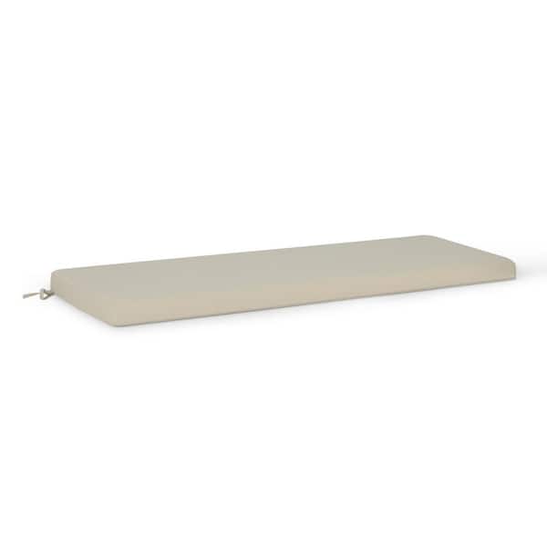 WESTIN OUTDOOR FadingFree Beige Rectangle Outdoor Patio Bench Cushion 48 in. x 18.5 in. x 2.5 in.